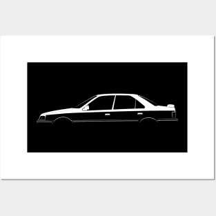 Peugeot 405 Mi16 Silhouette Posters and Art